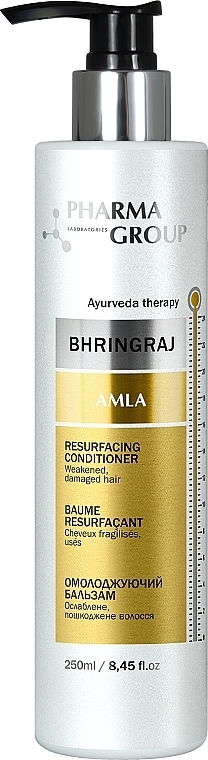 Омолоджувальний бальзам - Pharma Group Laboratories Bhringraj + Amla Resurfacing Conditioner — фото N1