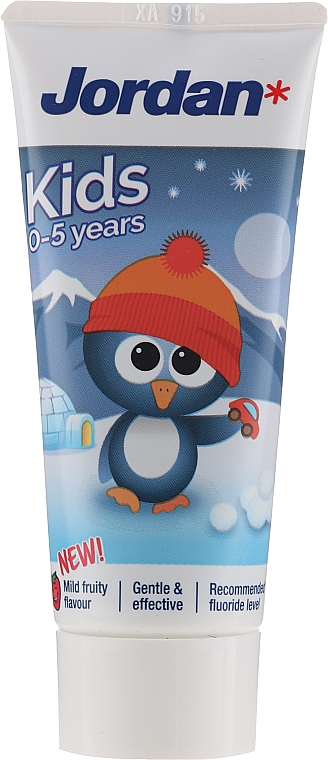 Зубна паста 0-5 років, пінгвін - Jordan Kids Toothpaste — фото N1