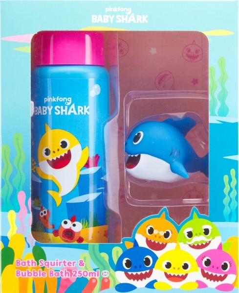 Набор - Pinkfong Baby Shark Bath Fun Set (bubble/bath/250ml + toy) — фото N1