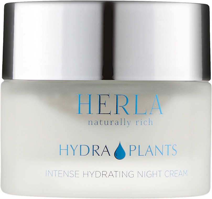 Нічний крем для обличчя - Herla Hydra Plants Intense Hydrating Night Cream — фото N1