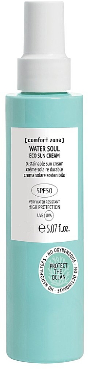 Сонцезахисний крем для обличчя - Comfort Zone Water Soul Eco Sun Cream SPF50 — фото N1