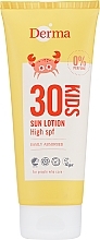 Сонцезахисний лосьйон для дітей - Derma Sun Kids Lotion SPF30 — фото N1