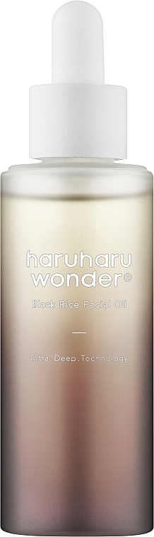 Олія для обличчя з екстрактом чорного рису - Haruharu Wonder Black Rice Facial Oil — фото N1