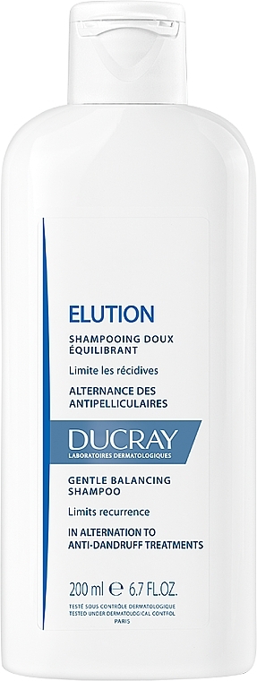 Балансирующий шампунь - Ducray Elution Gentle Balancing Shampoo — фото N1
