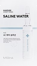 Парфумерія, косметика Зволожувальна маска для обличчя з екстрактом солоної води - Missha Mascure AC Care Solution Sheet Mask Saline Water