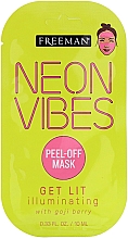 Духи, Парфюмерия, косметика Осветляющая маска-пилинг - Freeman Beauty Neon Vibes Get Lit Illuminating Peel-Off Beauty Mask