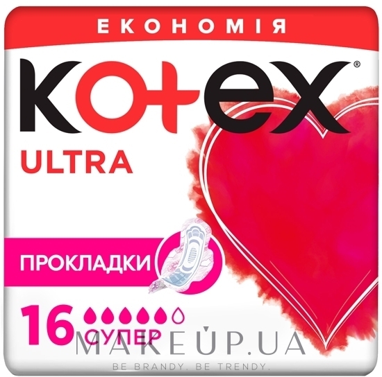 Гигиенические прокладки, 16 шт - Kotex Ultra Dry Super Duo — фото 16шт