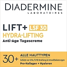 Денний крем для обличчя із захистом SPF 30 - Diadermine Lift+ Hydra-Lifting Anti-Age SPF 30 Day Cream — фото N3