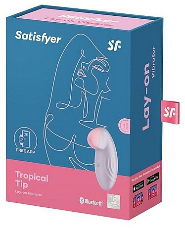 Вібратор - Tropical Tip with APP Satisfyer Connect Lilac — фото N1