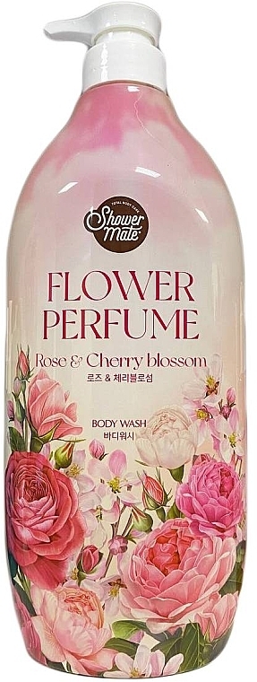 Гель для душа "Роза и вишневый цвет" - KeraSys Lovely & Romantic Parfumed Body Wash — фото N3