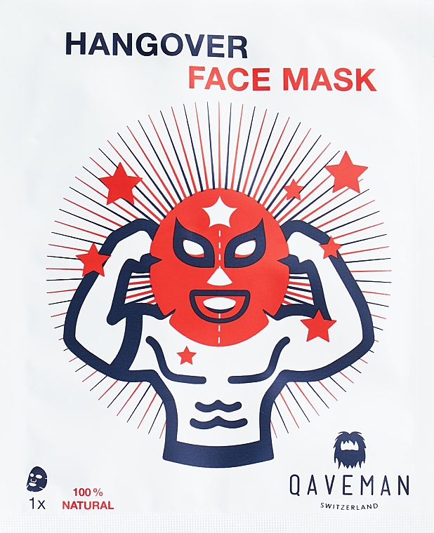 Маска для обличчя - Qaveman Hangover Face Mask — фото N1