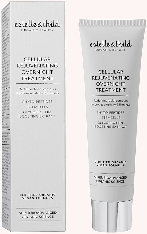 Питательная ночная маска для лица - Estelle & Thild Super BioAdvanced Cellular Rejuvenating Overnight Treatment — фото N1
