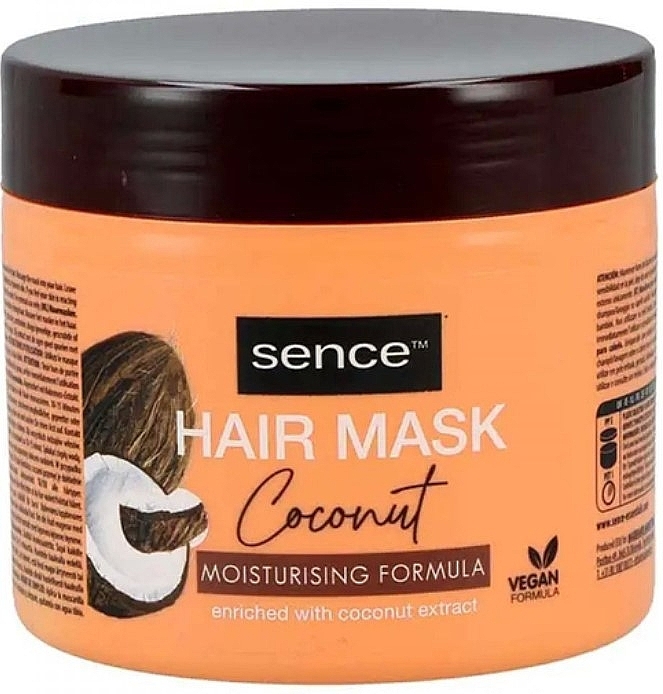 Маска для волос с кокосовой увлажняющей формулой - Sence Hair Mask Coconut Moisturising Formula — фото N1