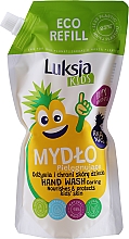 Питательное жидкое мыло для детей "Ананас" - Luksja Kids (сменный блок) — фото N1