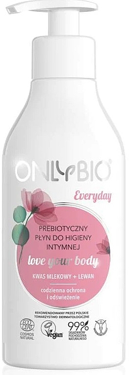 Флюид для ежедневной интимной гигиены - Only Bio Everyday Prebiotic Intimate Hygiene Fluid — фото N1