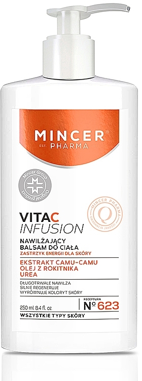 Зволожувальний лосьйон для тіла - Mincer Pharma VitaC lnfusion №623 — фото N1
