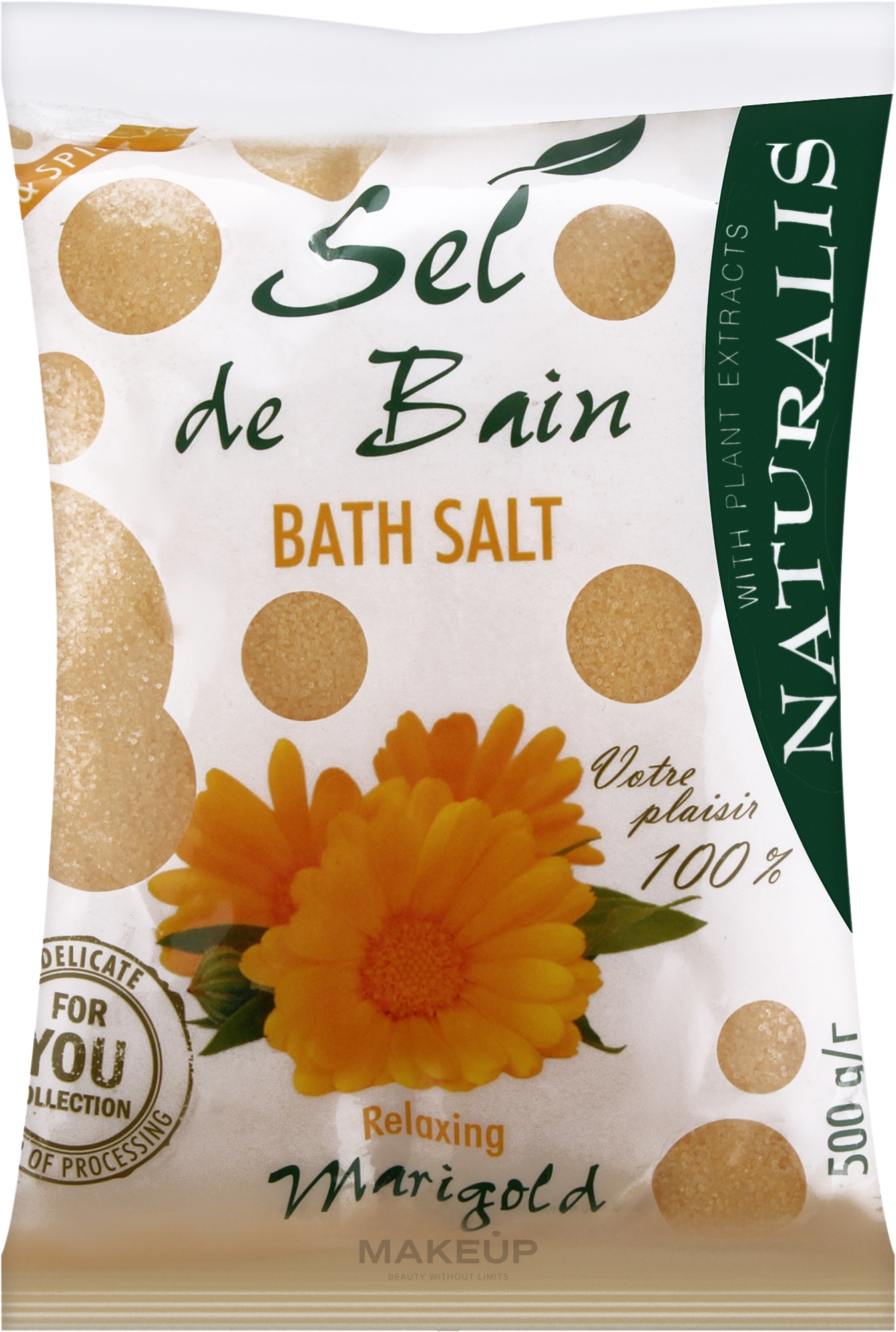 Сіль для ванни "Чорнобривці" - Naturalis Bath Salt — фото 500g