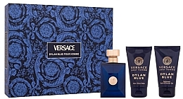 Духи, Парфюмерия, косметика Versace Dylan Blue Pour Homme - Набор (edt/50ml + sh/gel/50ml + ash/balm/50ml)