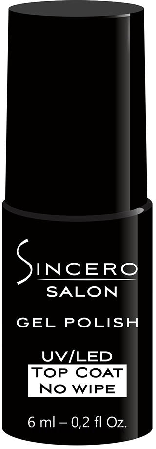 Верхнее гелевое покрытие для ногтей - Sincero Salon Gel Polish Top Coat No Wipe — фото 6ml