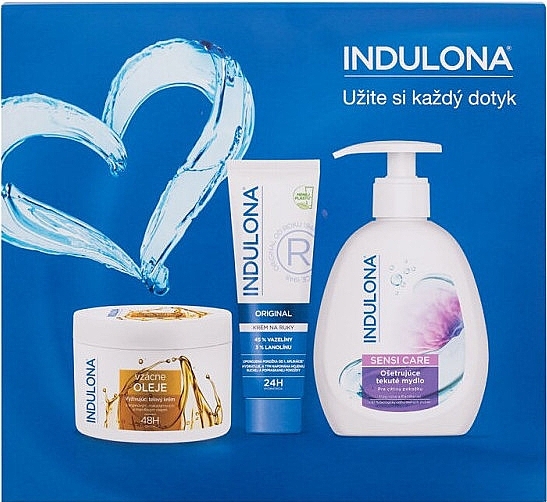 Набор - Indulona (h/cr/75ml + soap/300/ml + b/cr/250ml) — фото N1