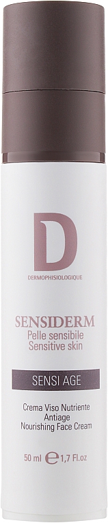Антивіковий крем для чутливої шкіри - Dermophisiologique Sensiderm Sensi Age Nourishing Face Cream — фото N1
