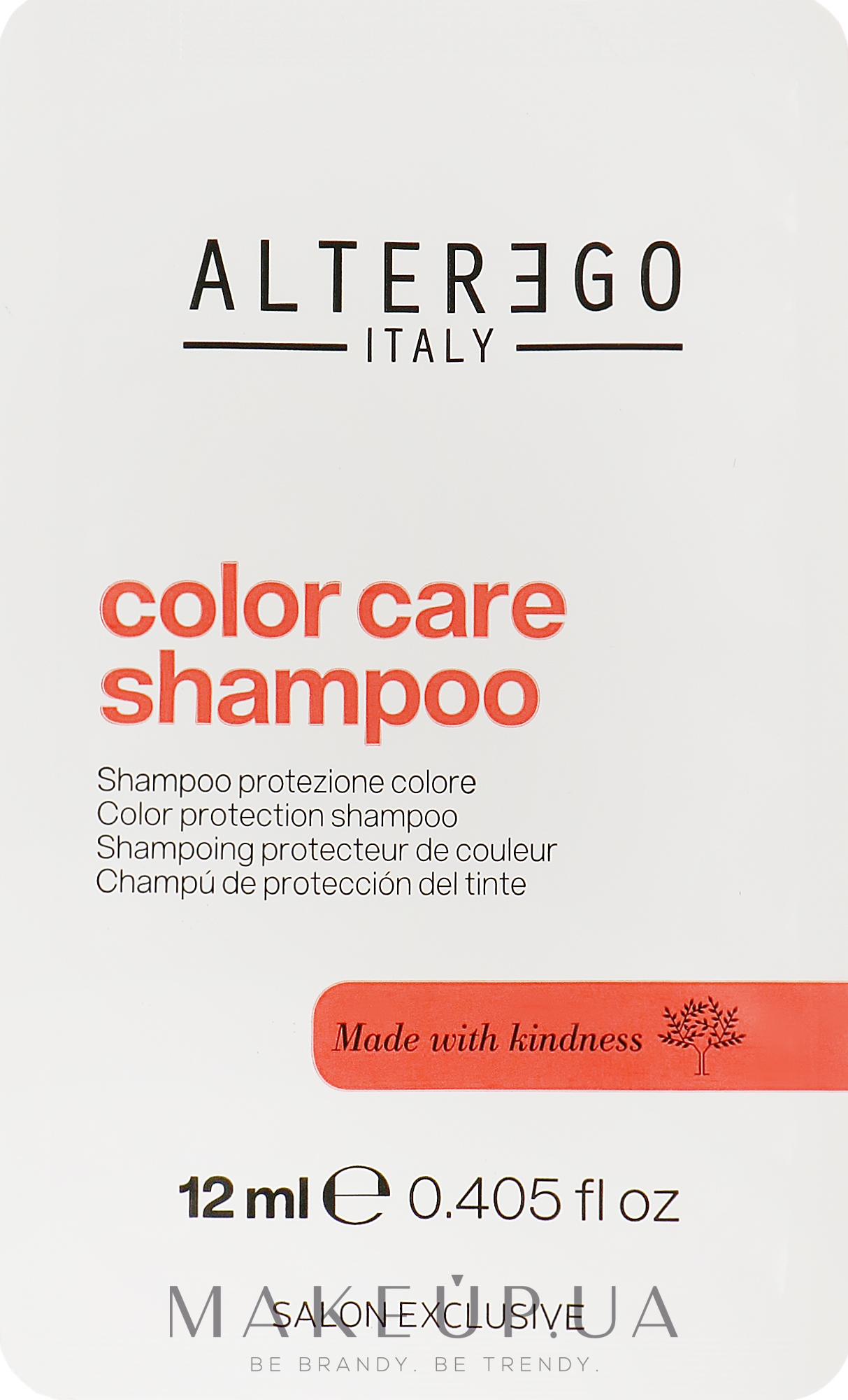 Шампунь для окрашенных и осветленных волос - Alter Ego Treatment Color Care Shampoo (пробник) — фото 12ml
