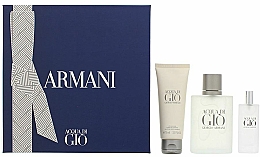 Парфумерія, косметика Giorgio Armani Acqua Di Gio Pour Homme - Набір (edt/100ml + edt/15ml + sh/gel 75ml)