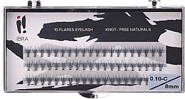 Накладні пучки C 8mm - Ibra 10 Flares Eyelash Knot Free Naturals — фото N1