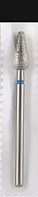 Парфумерія, косметика Фреза алмазна, закруглений конус, 5,0 мм, синя - Head The Beauty Tools