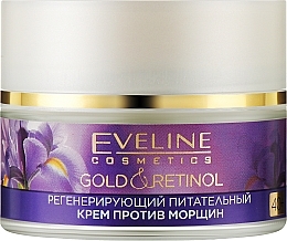 Живильний регенерувальний крем проти зморщок - Eveline Cosmetics Gold And Retinol 40 + — фото N1