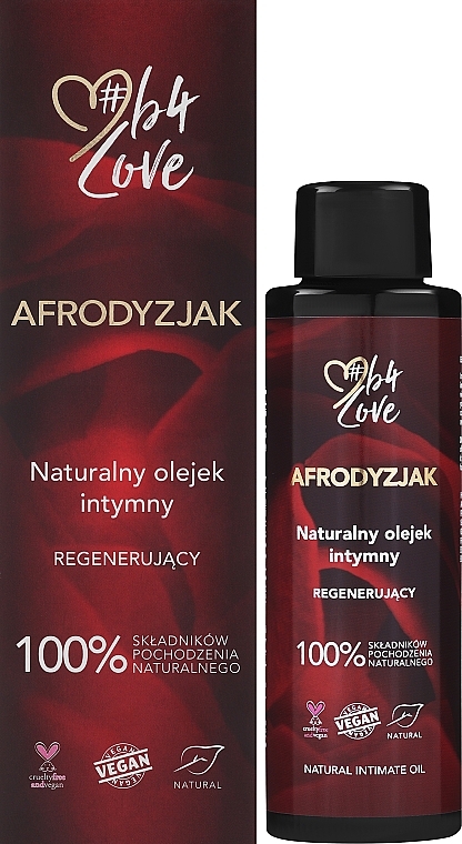 Натуральное интимное масло "Афродизиак" - 4Organic B4Love Aphrodisiac Natural Intimate Oil — фото N1
