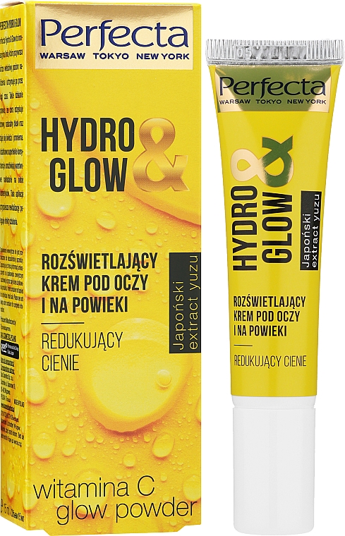 Освітлювальний крем для шкіри навколо очей - Perfecta Hydro & Glow Eye Cream — фото N2