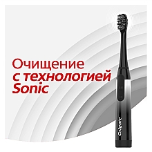 Зубная щетка "360 Sonic Древесный уголь", питаемая от батарей, мягкая - Colgate 360 — фото N12