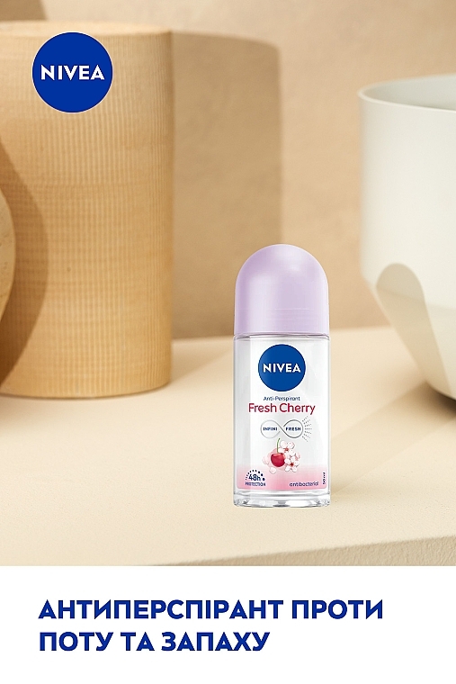 Антиперспірант кульковий - NIVEA Fresh Cherry Anti-Perspirant — фото N3