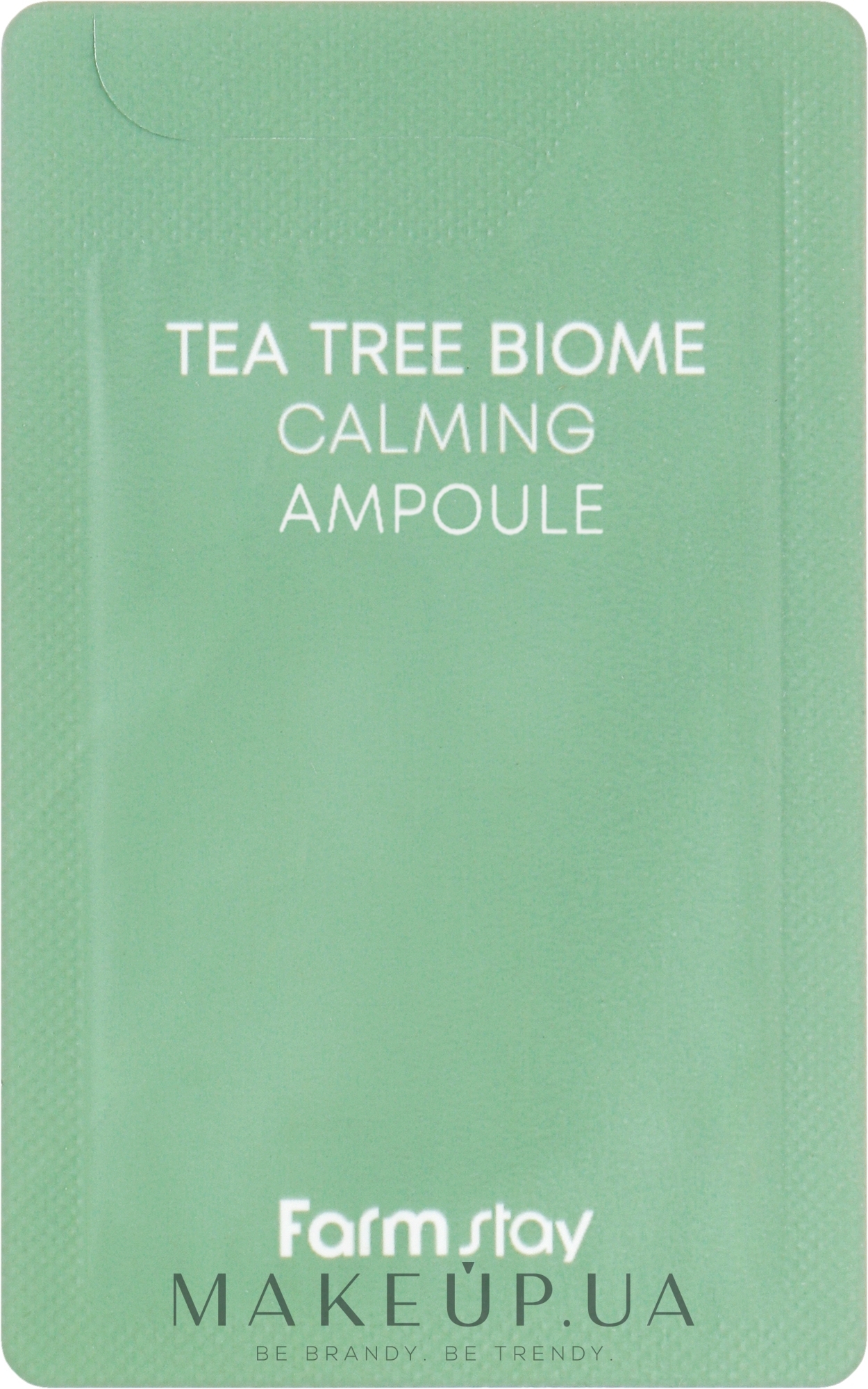 Заспокійлива ампульна сироватка з екстрактом чайного дерева - FarmStay Tea Tree Biome Calming Ampoule (пробник) — фото 1ml