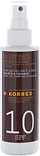 Духи, Парфюмерия, косметика Масло для загара - Korres Clear Sunscreen Body Face Walnut Coconut Oil SPF10