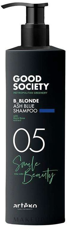 Відтінковий шампунь для світлого волосся, 1000 мл - Artego Good Society B_Blonde 05 Shampoo — фото Ash Blue