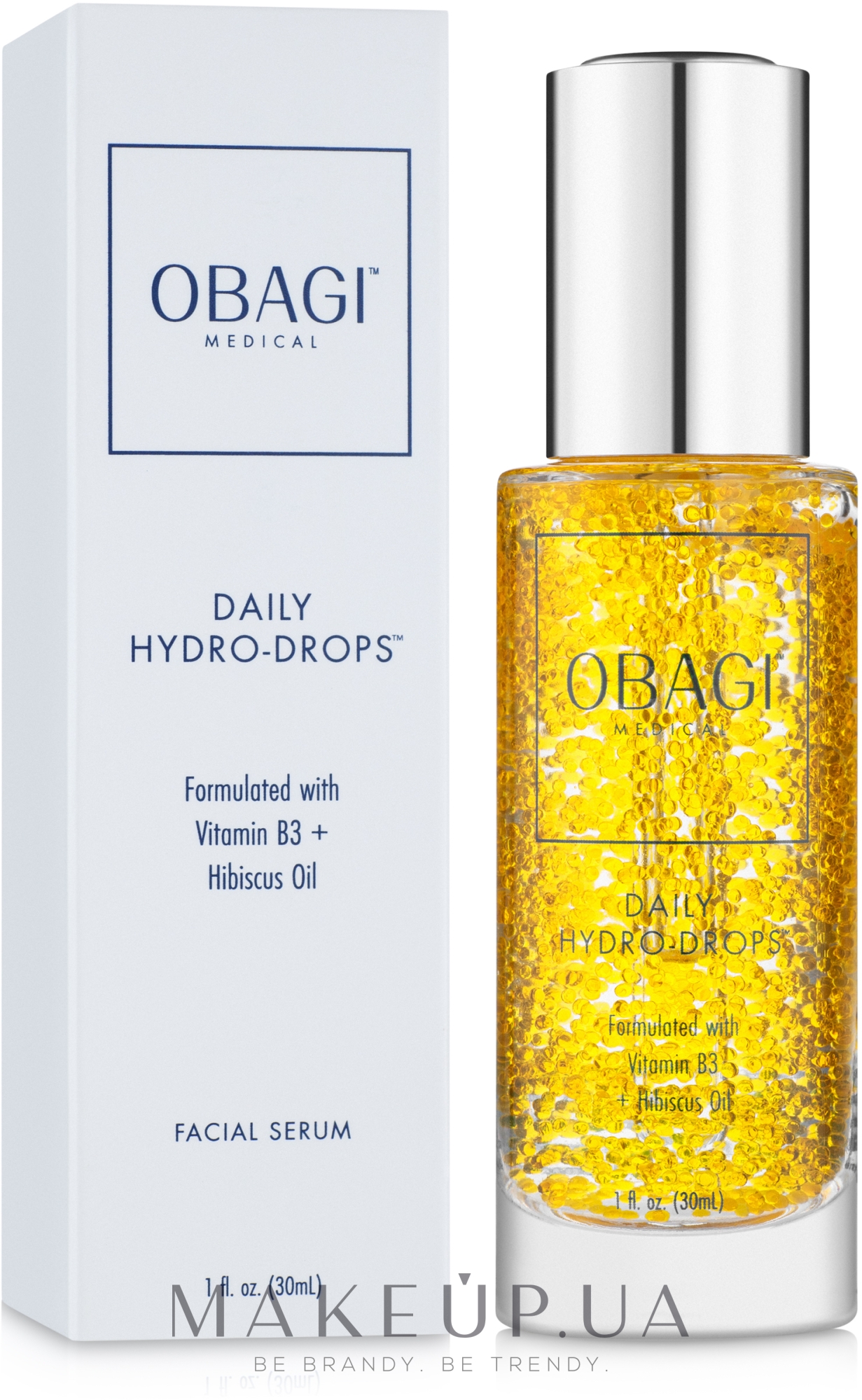 Увлажняющая сыворотка с маслом гибискуса и витамином В3 - Obagi Medical Daily Hydro-Drops — фото 30ml