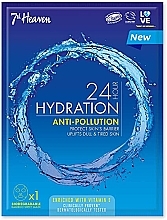 Духи, Парфюмерия, косметика Тканевая маска для лица - 7th Heaven 24H Hydration Anti-Pollution Mask