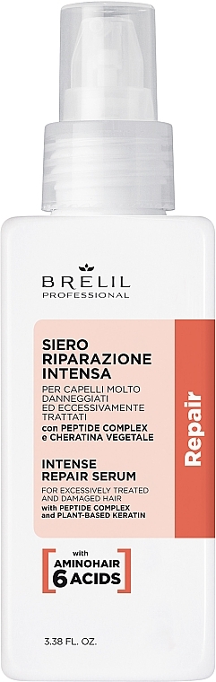 Відновлювальна сироватка для волосся - Brelil Repair Treatment Intense Repair Serum — фото N1