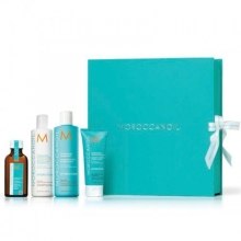 Духи, Парфюмерия, косметика Подарочный набор "Увлажнение" - MoroccanOil Gift Pack Hydration (oil/75ml + sh/250ml + con/250ml + hai/cr/75ml)