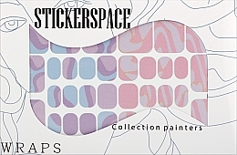 Дизайнерские наклейки для педикюра "Abstraction pedi" - StickersSpace — фото N1