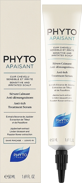 Сыворотка против зуда для чувствительной и раздраженной кожи головы - Phyto Apaisant Anti-itch Treatment Serum — фото N2