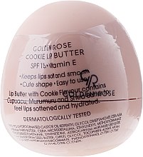 Бальзам-масло для губ, печево - Golden Rose Lip Butter SPF15 Cookie — фото N2