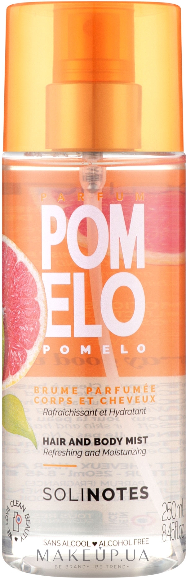Solinotes Pomelo - Мист для волос и тела — фото 250ml