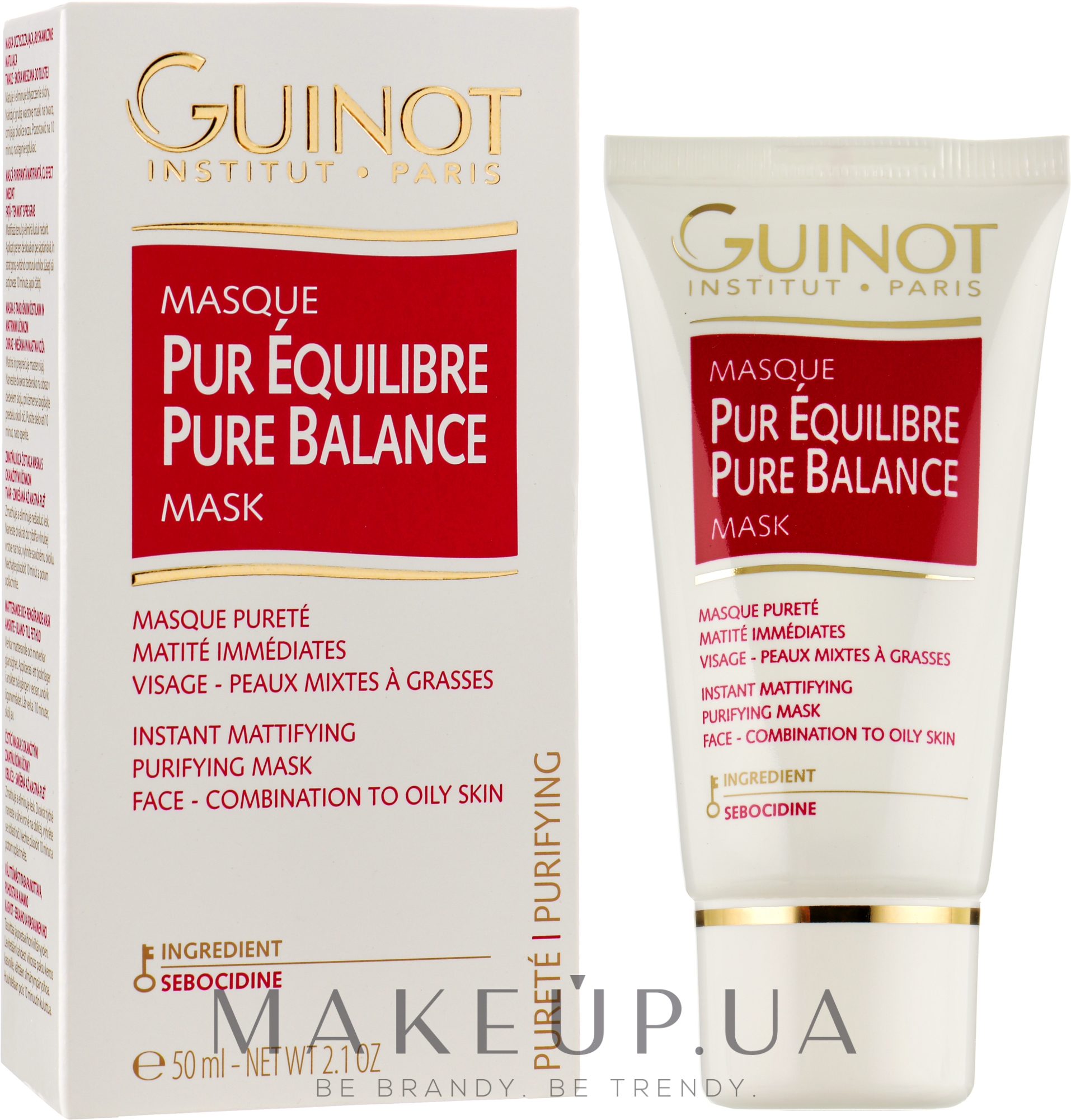 Балансувальна маска глибокого очищення - Guinot Masgue Pur Eguilibre — фото 50ml