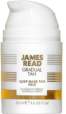 Нічна маска для обличчя "Догляд і засмага" - James Read Gradual Tan Sleep Mask Tan Face — фото N1