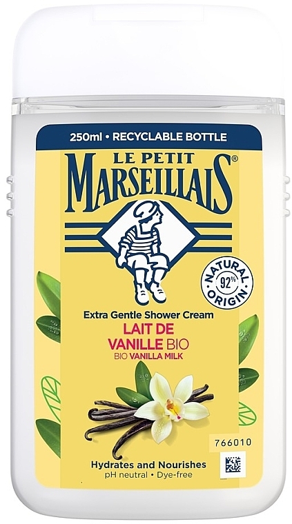 Гель для душу «Ванільне молоко», біо - Le Petit Marseillais®