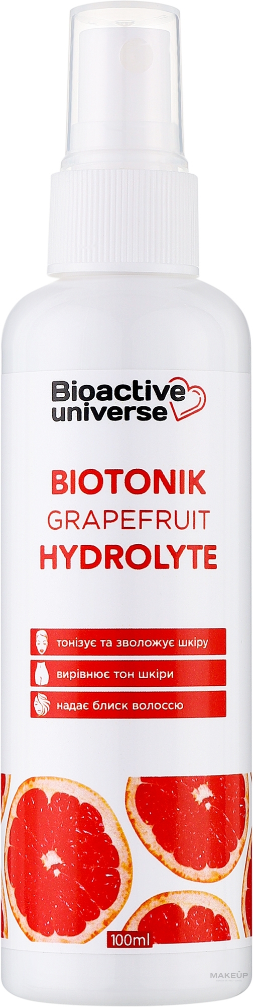 Тонік-гідролат "Грейпфрут" - Bioactive Universe Biotonik Hydrolyte — фото 100ml