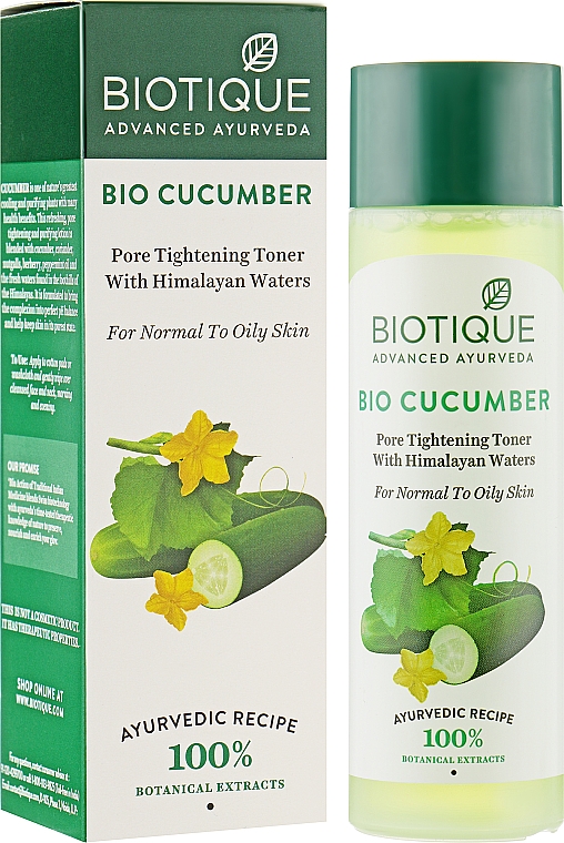 Освежающий огуречный тоник - Biotique Refreshing Cucumber Tonic — фото N1